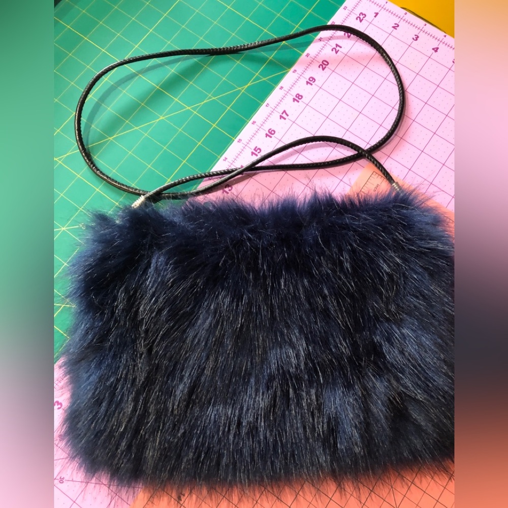 BNWOT Faux Fur Purse